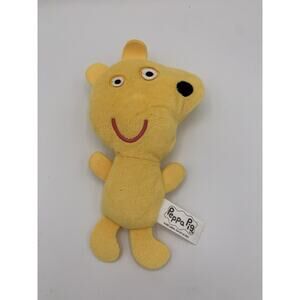 Peppa Pig Yellow Teddy Bear Jazwares 8" Stuffed Plush Doll Toy Animal 2003